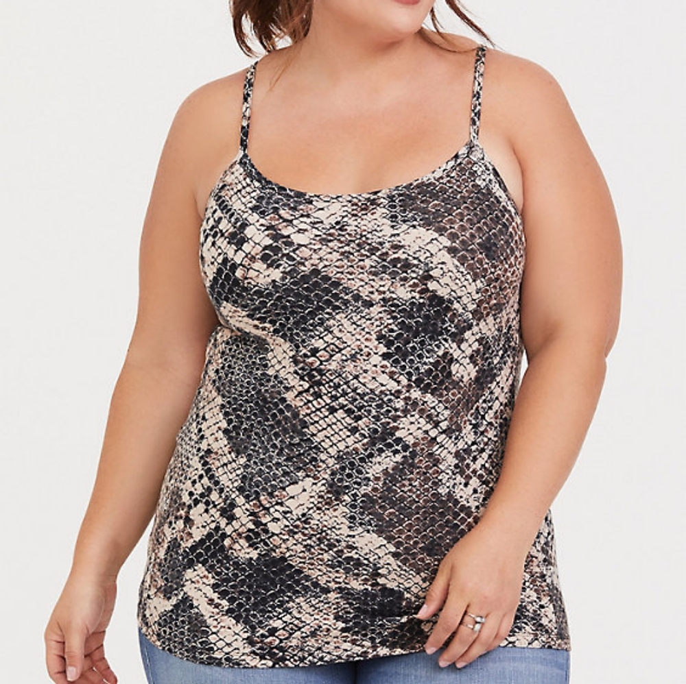 Torrid snakeskin print cami